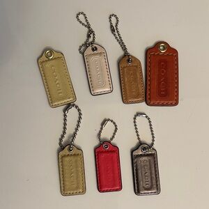 Coach Multicolor Leather Hangtag Bundle